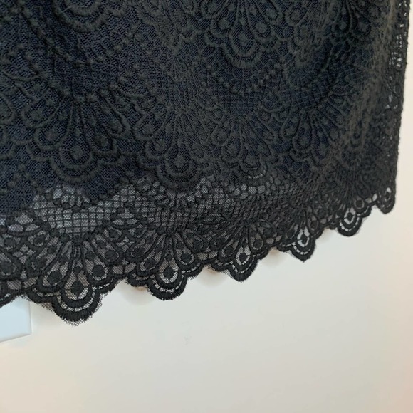 J. CREW Sheer Gray Scalloped Lace Blouse - Picture 4 of 7